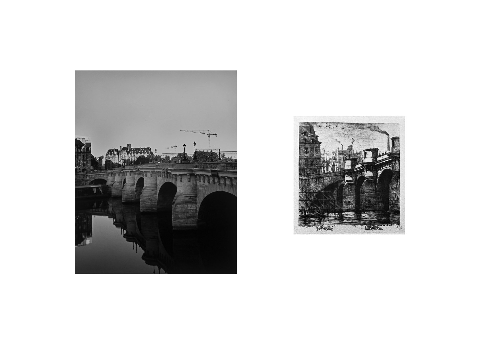 Le Pont Neuf (after Charles Méryon)